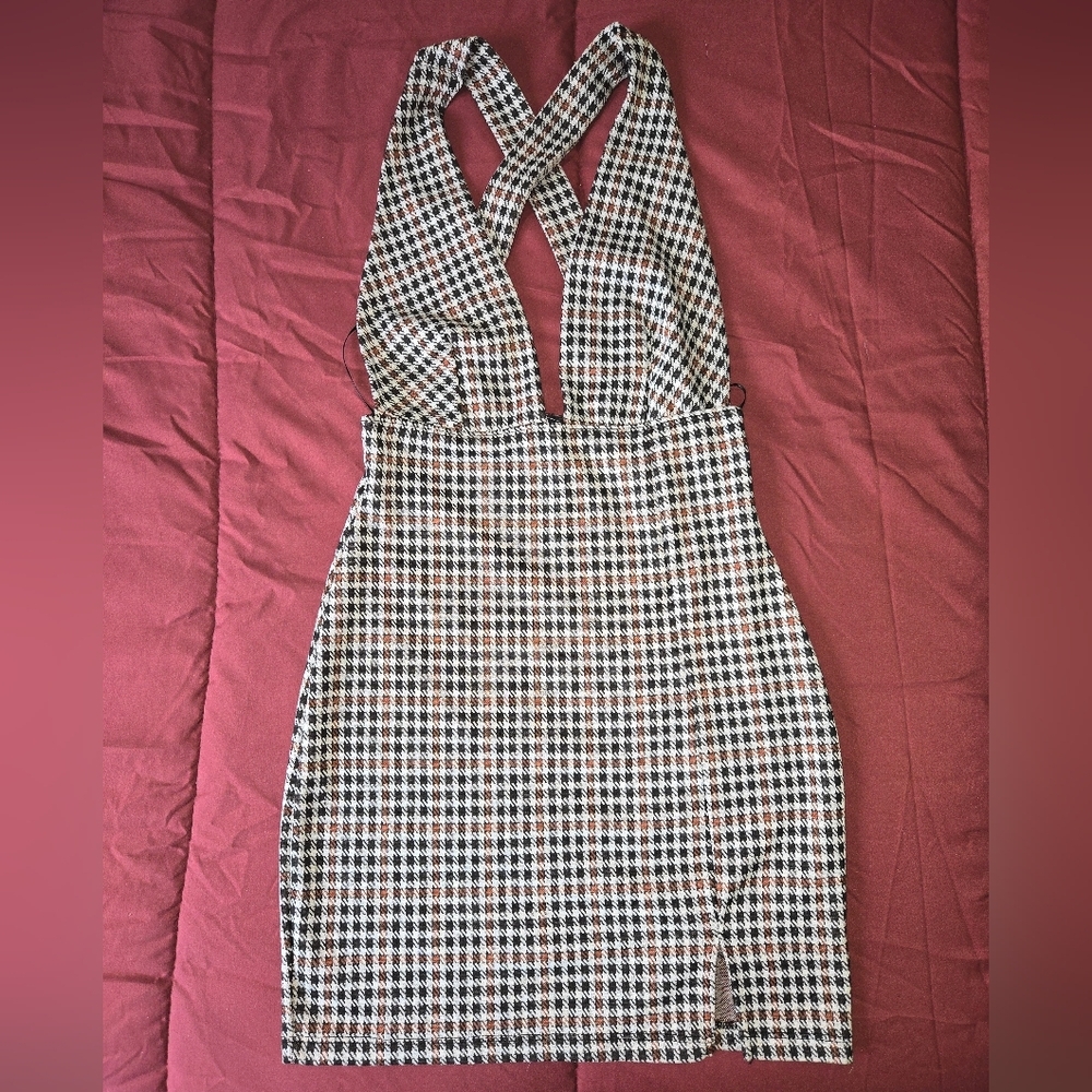 Lovely Day Houndstooth Patterned Fabric Size S